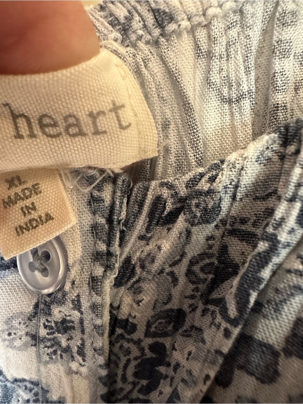 Derek Heart Light Blue Printed Handkerchief-Hem Midi Dress - Picture 4 of 6